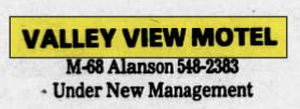Valley View Motel (Country House) - Feb 1977 Ad